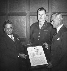 Farrington Daniels, Arthur Compton, and Colonel Arthur Peterson